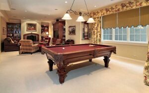 Pool Table in the Living Room