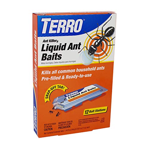 TERRO T300B flüssiger Ameisenvernichter, 12 Köderstationen