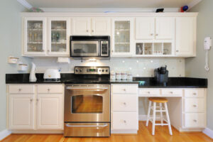 The optimal distance between upper and lower cabinets.