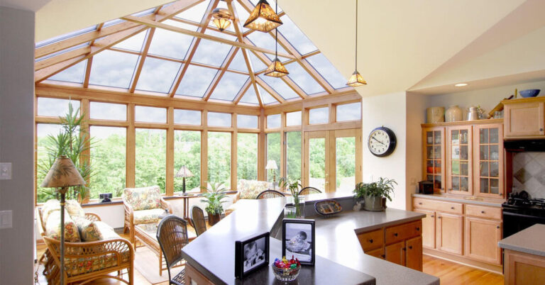 put kitchen in sunroom